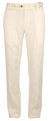 Men's Mahalo Bay Linen Flat Front Pants BSnd 30Wx34L Bleached Sand